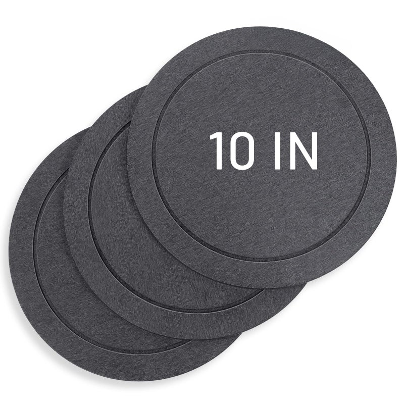 MUDEELA Diatomaceous Earth Plant Saucers for Indoor & Outdoor, 3 Pack of 10 Inches Round Plant Tray Plant Dish Pant Plate to Catch Water for Flower and Plant Pot, Instant Drying Stone Drainage Tray - Image 1